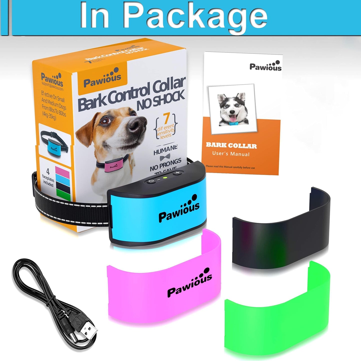 Humane No-Shock Bark Collar for Small Dogs