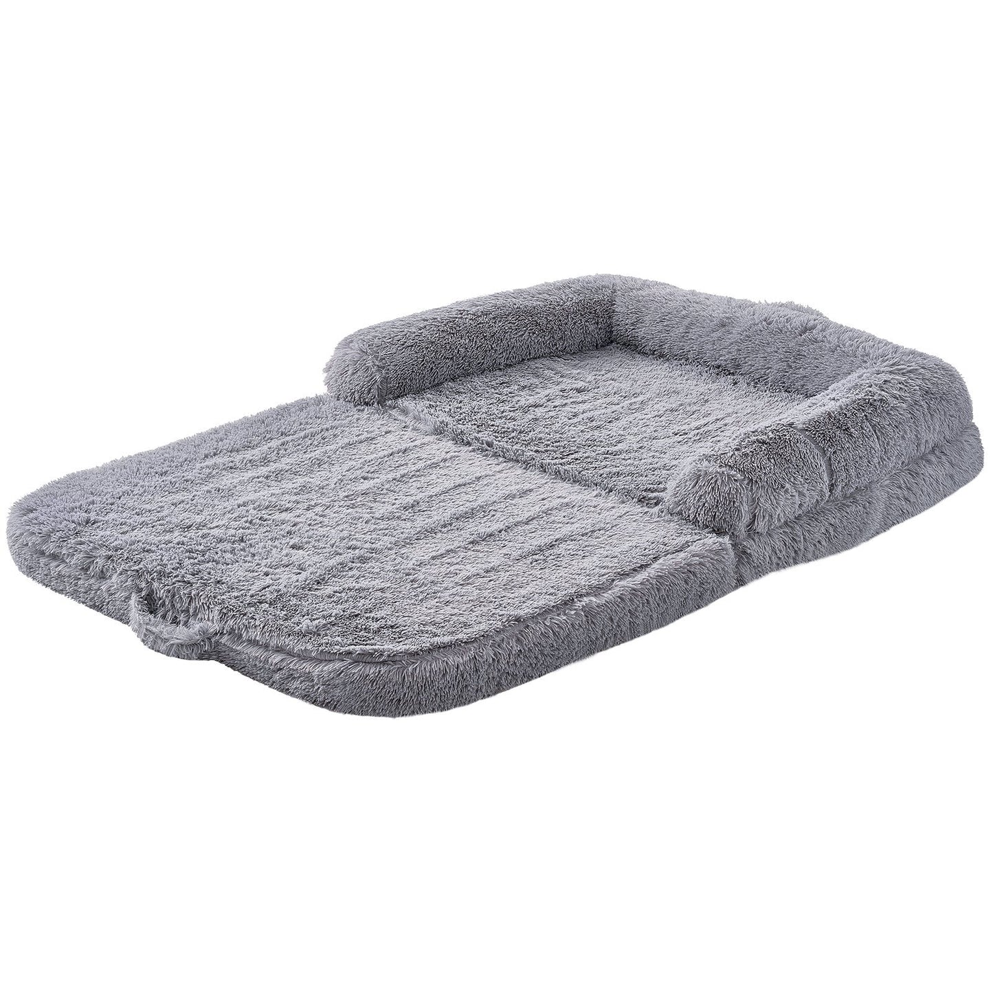 VEVOR Large Dog Bed – 72"x48"x10" Washable PV Velvet Comfort