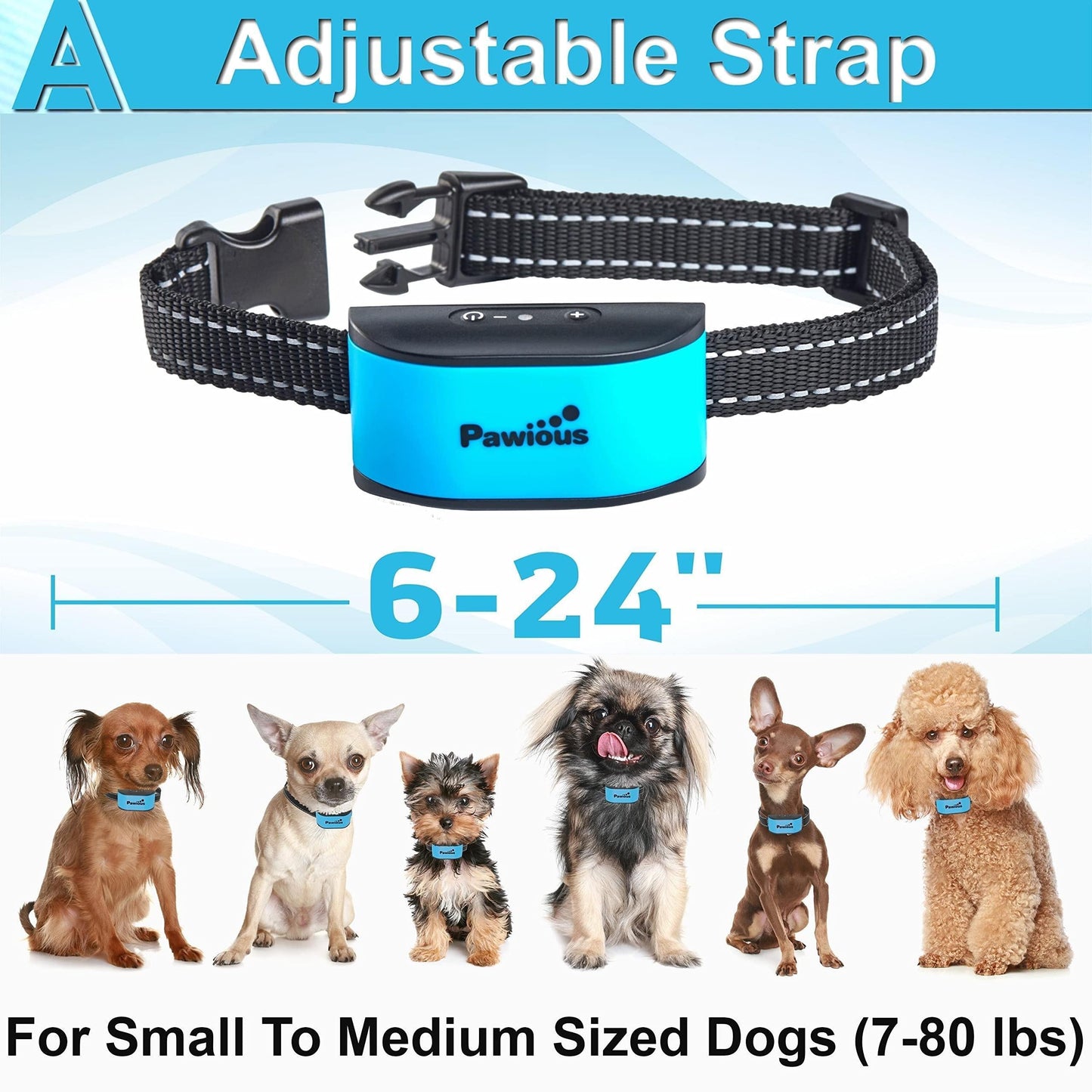 Humane No-Shock Bark Collar for Small Dogs