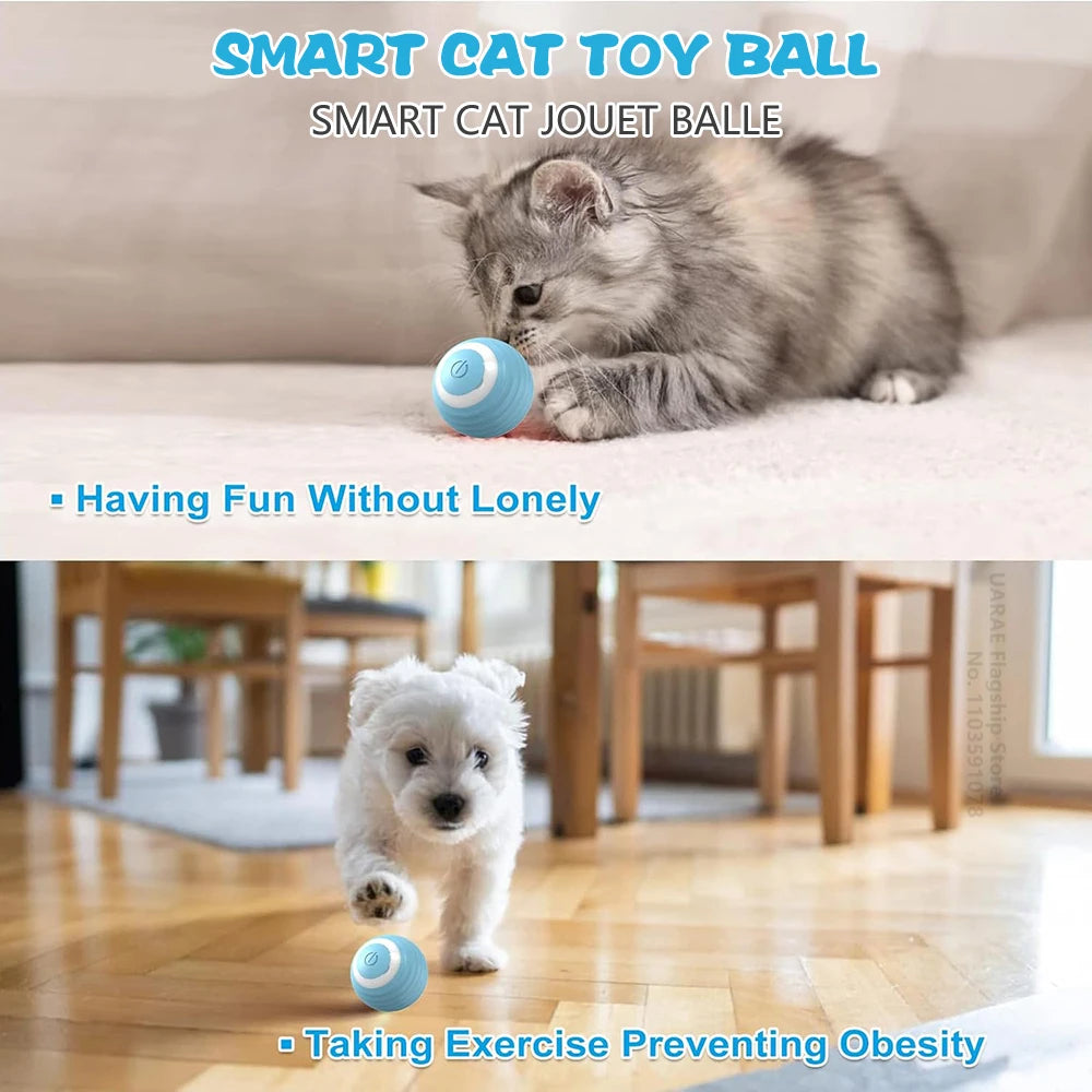 Smart Rolling Cat Ball – Interactive, Automatic Toy for Endless Playtime!