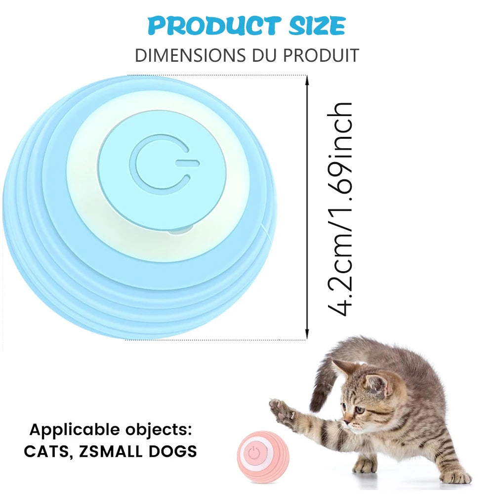 Smart Rolling Cat Ball – Interactive, Automatic Toy for Endless Playtime!