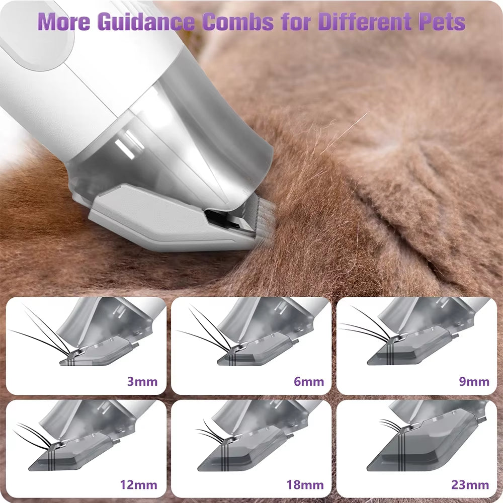 Pet Grooming Vacuum – 99% Hair Suction & Trimming