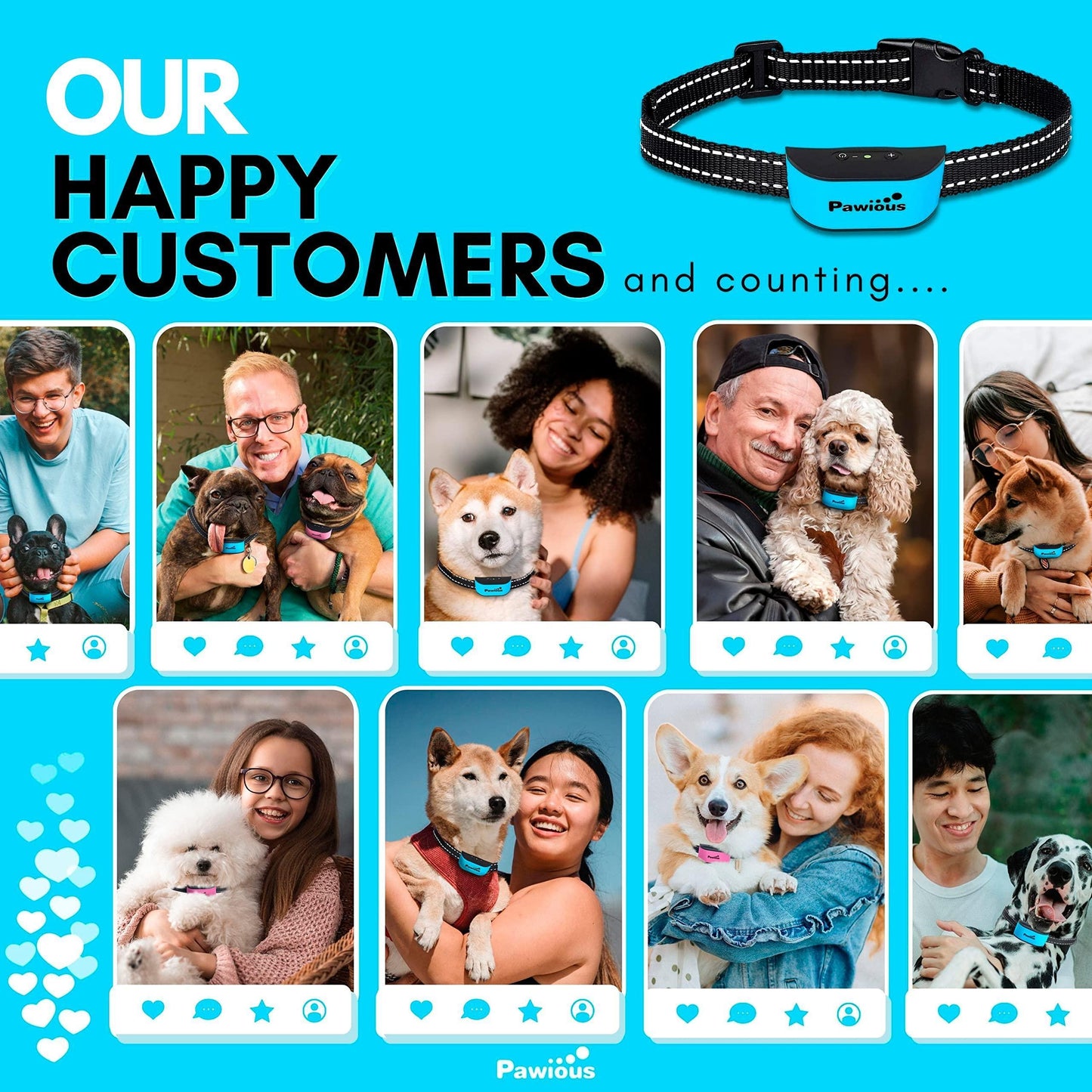 Humane No-Shock Bark Collar for Small Dogs