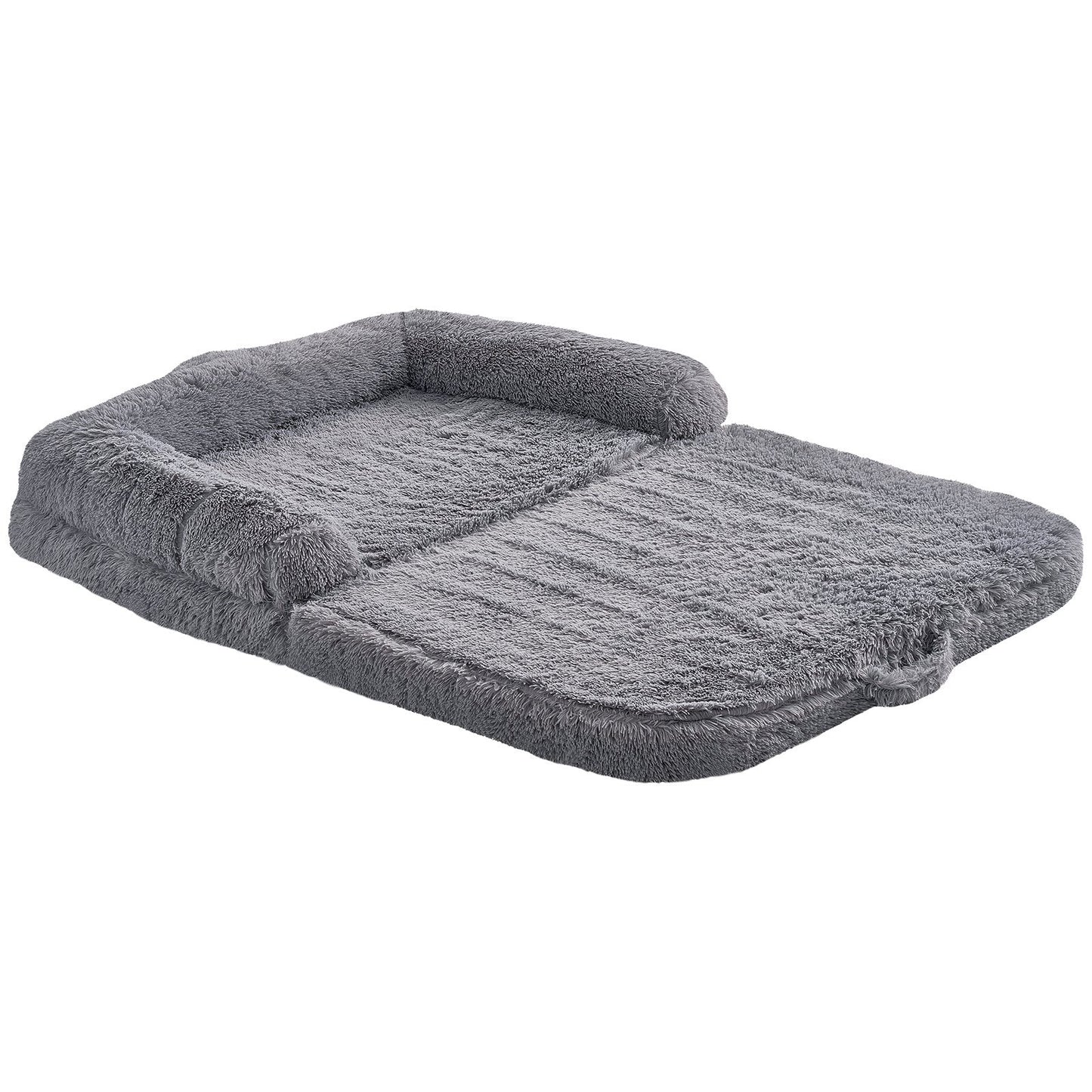 VEVOR Large Dog Bed – 72"x48"x10" Washable PV Velvet Comfort