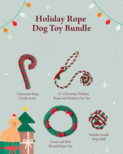 Holiday Rope Dog Toy Bundle