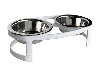 Pet Diner-Raindrop Double Diner for Tiny and Small Pets