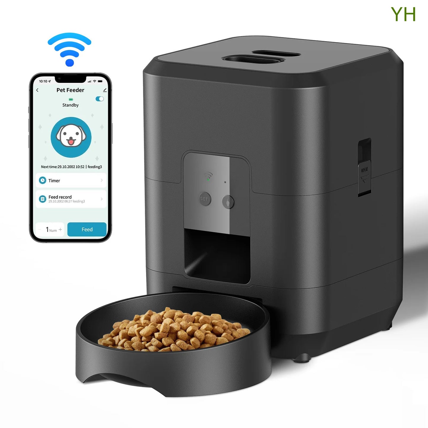 Smart Automatic Pet Feeder – Remote Timing & Portion Control