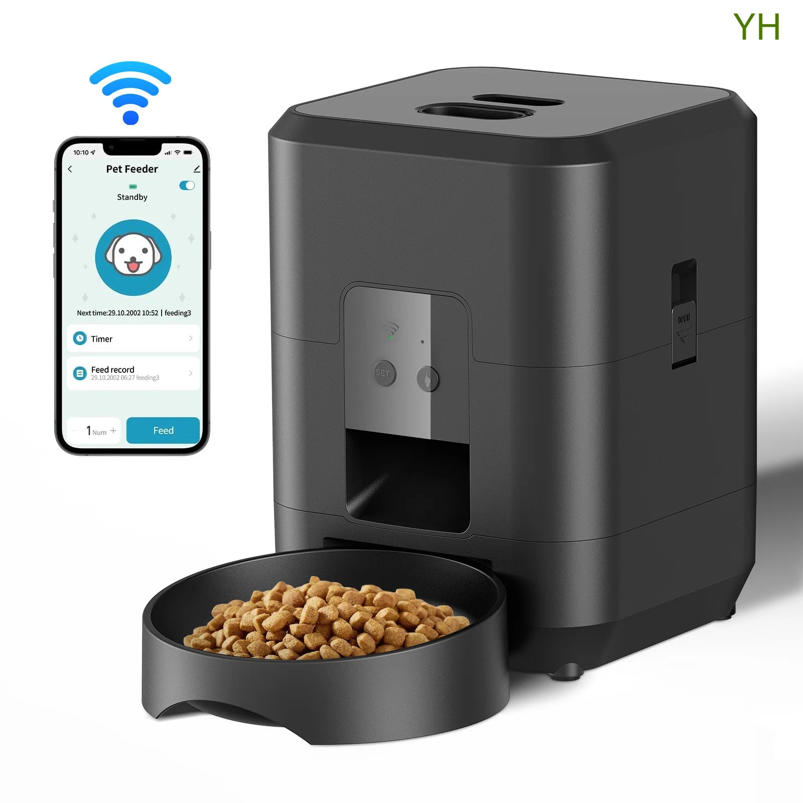 Smart Automatic Pet Feeder – Remote Timing & Portion Control