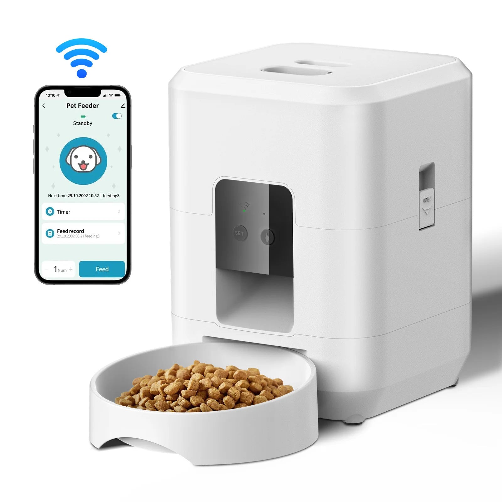 Smart Automatic Pet Feeder – Remote Timing & Portion Control