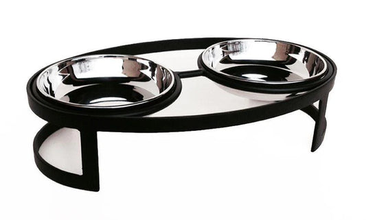 Pet Diner-Raindrop Double Diner for Tiny and Small Pets