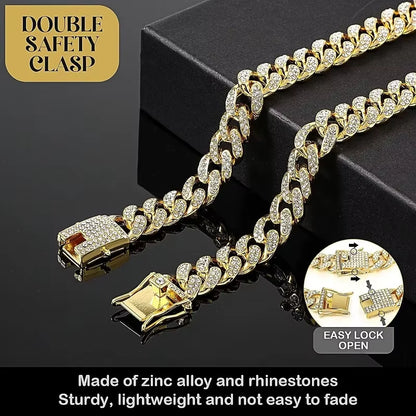 Luxury Gold Dog Chain Collar – Stylish, Durable & Pet-Friendly
