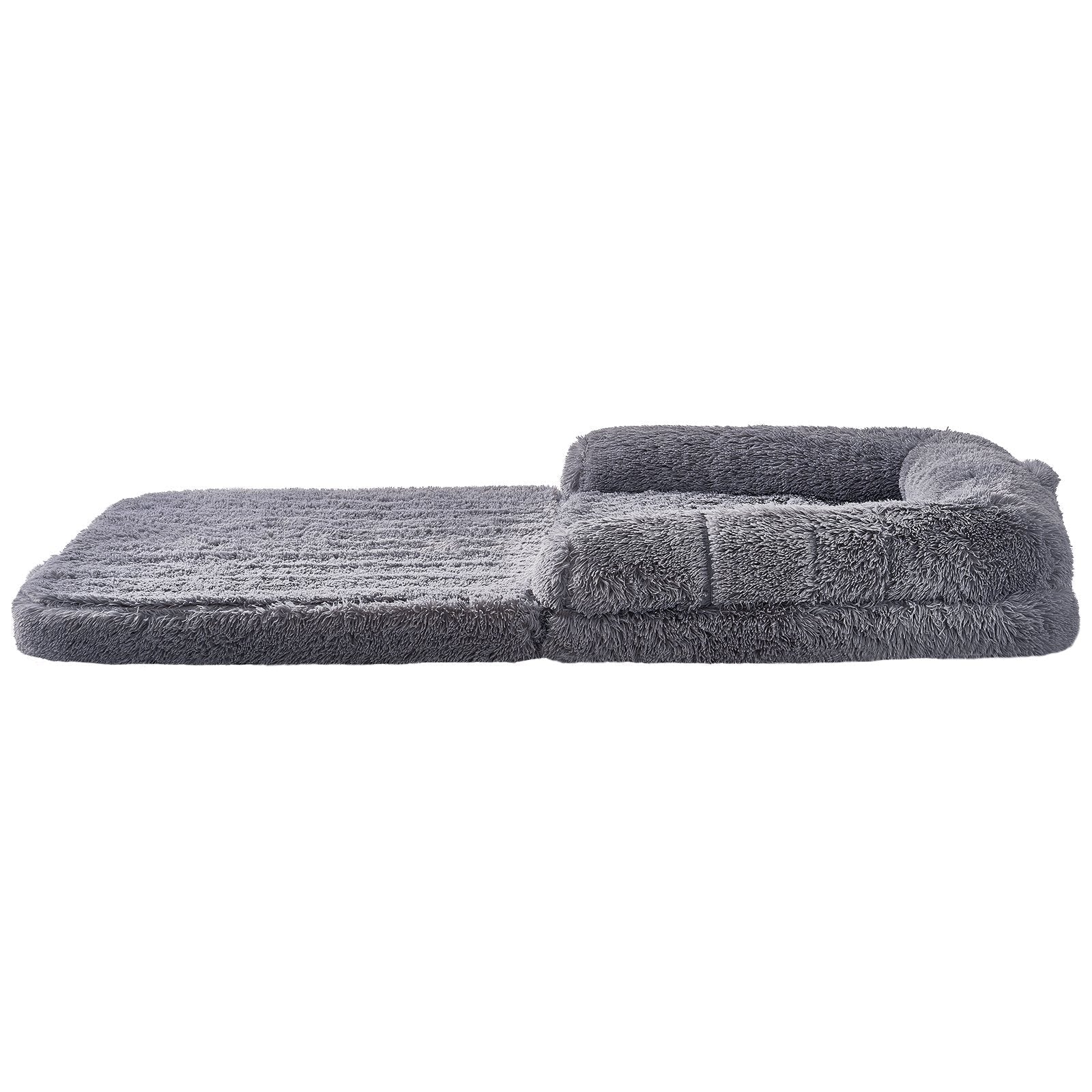 VEVOR Large Dog Bed – 72"x48"x10" Washable PV Velvet Comfort