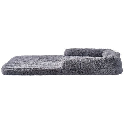 VEVOR Large Dog Bed – 72"x48"x10" Washable PV Velvet Comfort