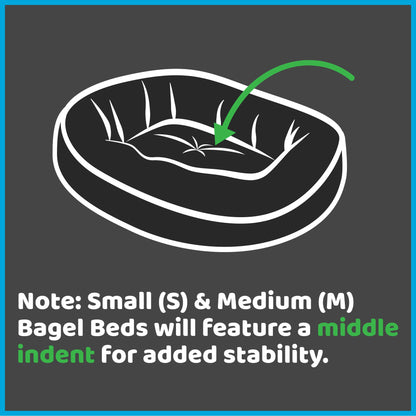 Suede Bagel Dog Bed